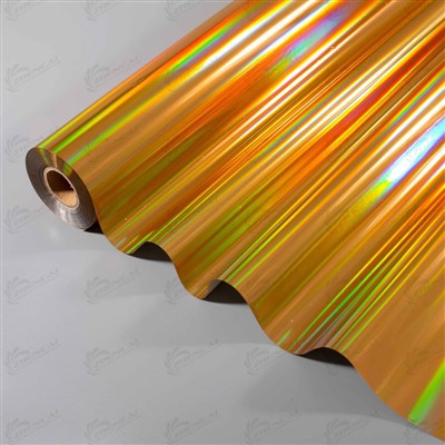 Zlata holografska plastična folija